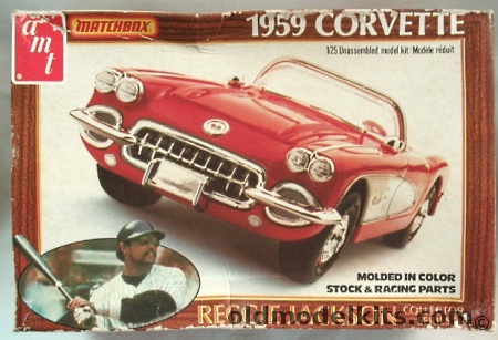 AMT 1/25 Chevrolet 1959 Fuel Injection Corvette - Reggie Jackson Collection Issue, PK-4183 plastic model kit